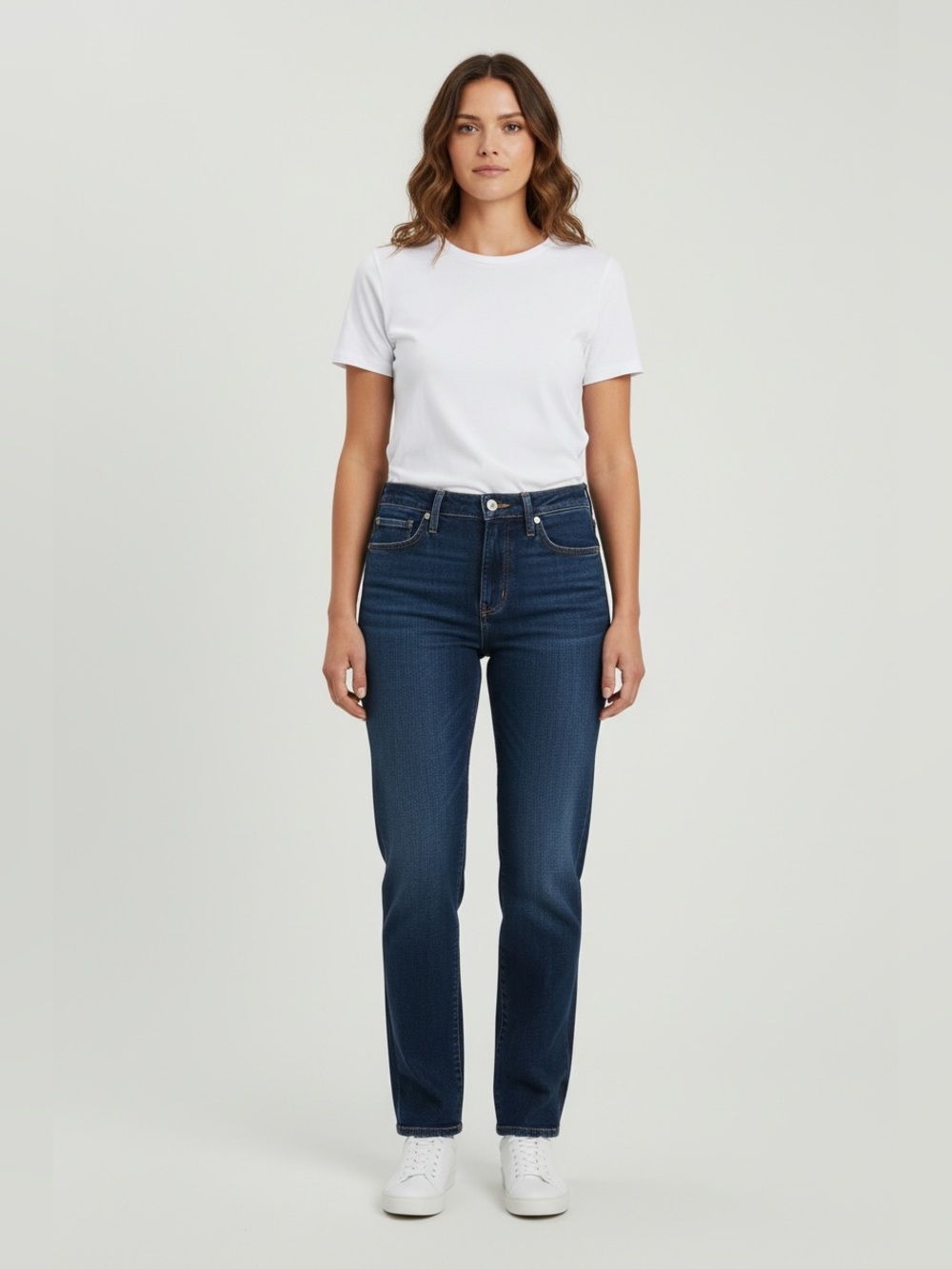 Levi’s Middy Women’s High Rise Indigo Straight Jeans Size 33 NWT
